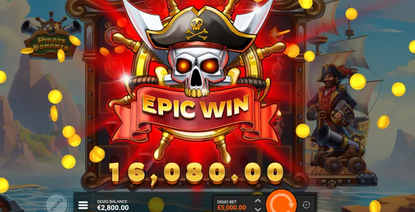 Mega win Pirate Bonanza